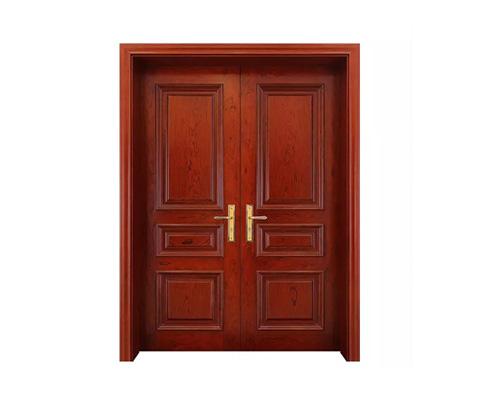 Slim hochwertige China Feste Teak -MDF -Holzeingang Eingang außen